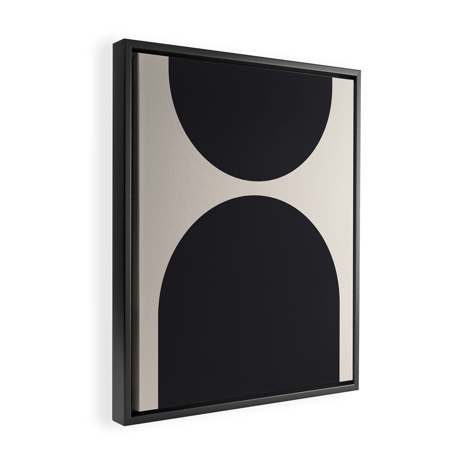 Scandinavian Minimalist Abstract Arches  Framed Canvas Print Gallery Image 2