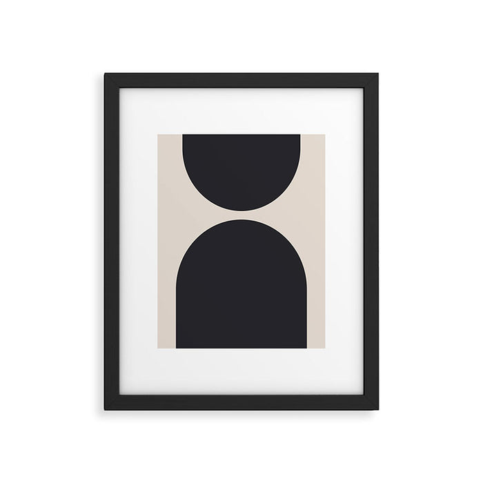 Scandinavian Minimalist Abstract Arches  Framed Art Print Gallery Image 1