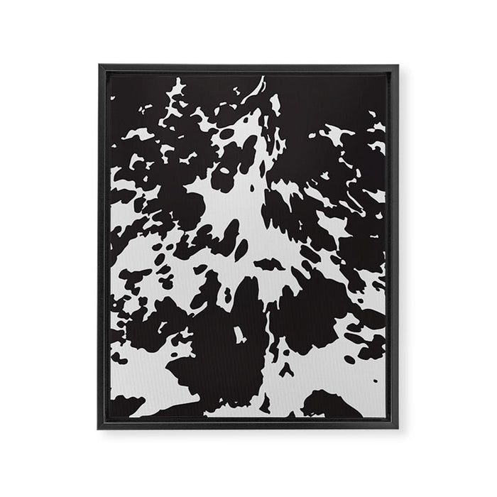 Southwestern Cowhide Animal Print Framed Canvas Print Gallery Image 1