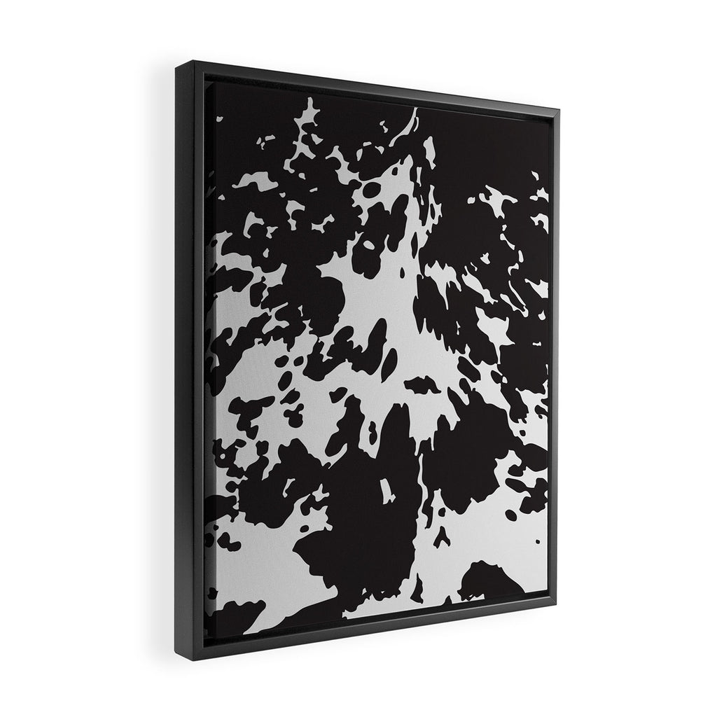 Southwestern Cowhide Animal Print Framed Canvas Print Gallery Image 2