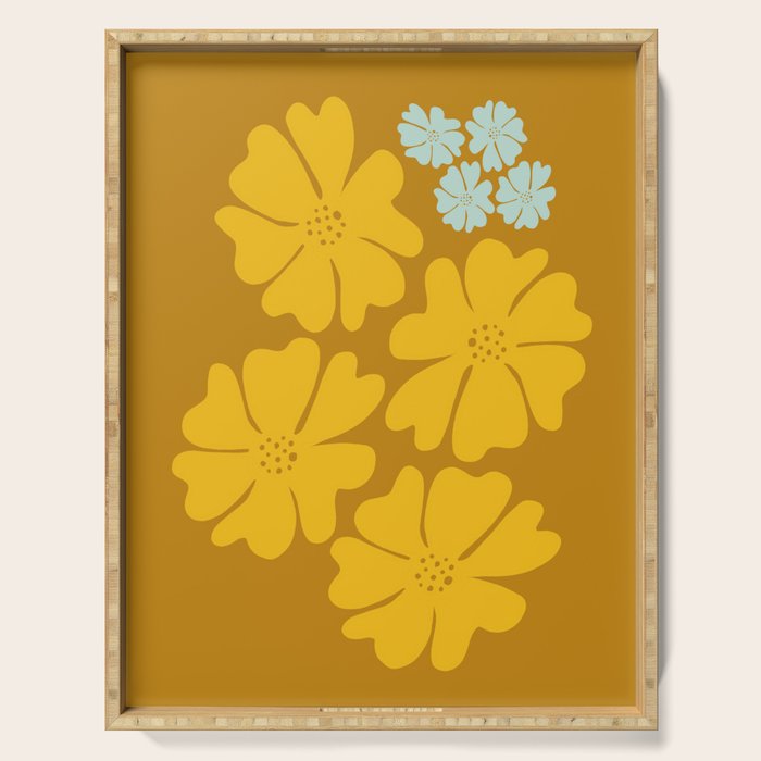 Golden Bloom Serving Tray Gallery Image 1