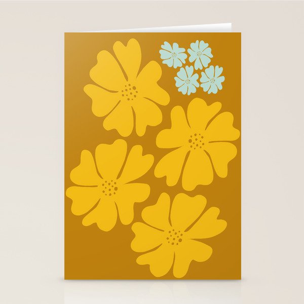 Golden Bloom Stationery Card Gallery Image 1