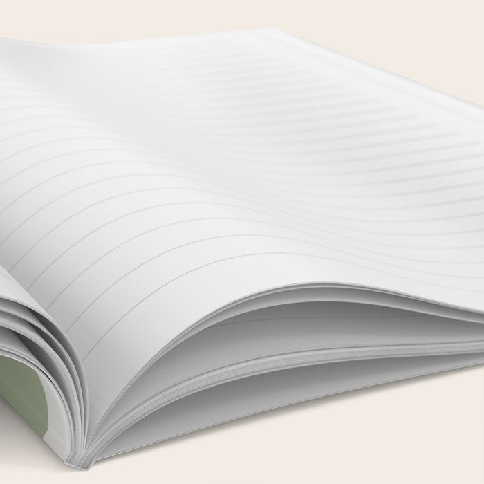 Checkerboard Check Checkered Pattern in Sage Green and Off White Notebook Gallery Image 2