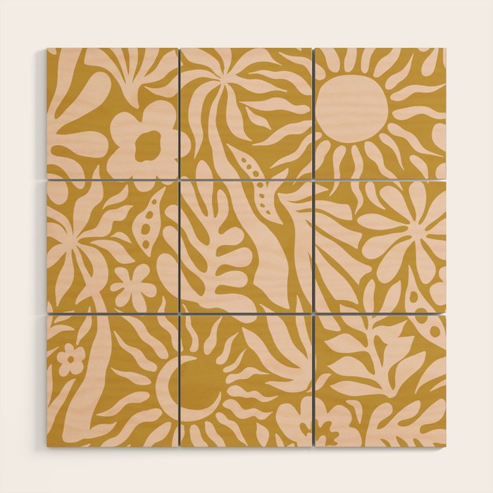 Summer Sensations Gold Wood Wall Art Gallery Image 1