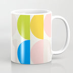 Mid Century Modern Geometry Pastel 2 Coffee Mug Gallery Image 1