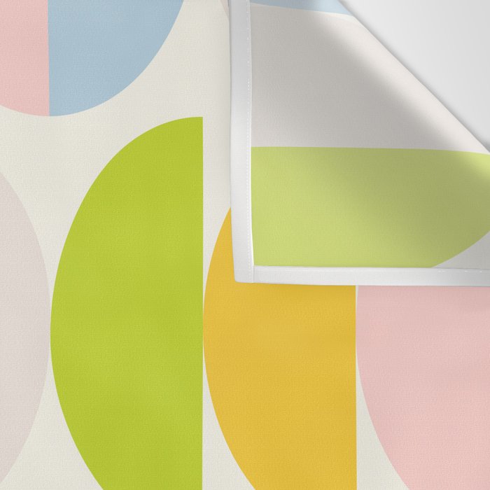 Mid Century Modern Geometry Pastel 2 Wall Tapestry Gallery Image 3