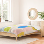 Mid Century Modern Geometry Pastel 2 Duvet Cover Gallery Image 2