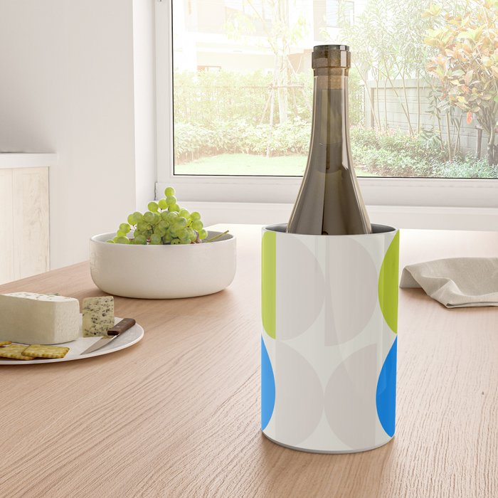 Mid Century Modern Geometry Pastel 2 Wine Chiller Gallery Image 4