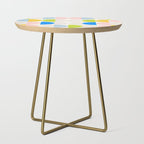 Mid Century Modern Geometry Pastel 2 Side Table Gallery Image 1