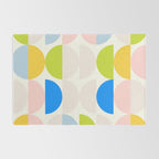 Mid Century Modern Geometry Pastel 2 Rug Gallery Image 2