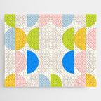 Mid Century Modern Geometry Pastel 2 Jigsaw Puzzle Gallery Image 1