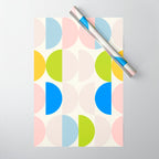 Mid Century Modern Geometry Pastel 2 Wrapping Paper Gallery Image 1