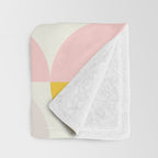 Mid Century Modern Geometry Pastel 2 Throw Blanket Gallery Image 3