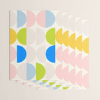 Mid Century Modern Geometry Pastel 2 Wrapping Paper Gallery Image 3