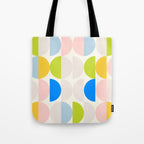 Mid Century Modern Geometry Pastel 2 Tote Bag Gallery Image 1