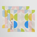 Mid Century Modern Geometry Pastel 2 Placemat Gallery Image 1