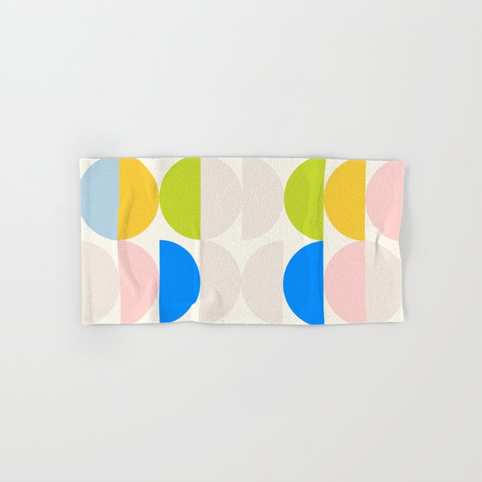 Mid Century Modern Geometry Pastel 2 Bath Towel Gallery Image 1