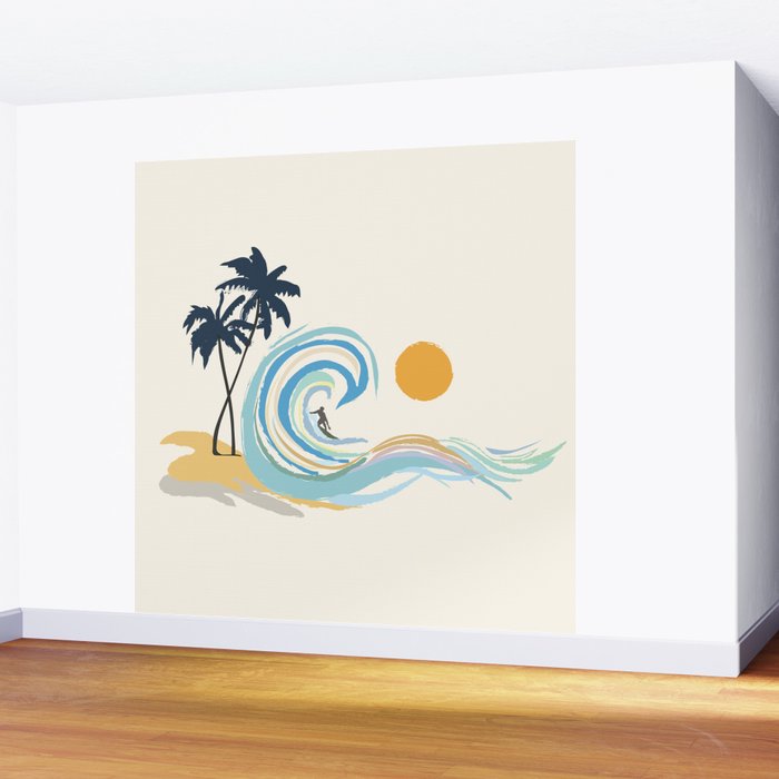 Minimalistic Summer II Wall Mural Gallery Image 2
