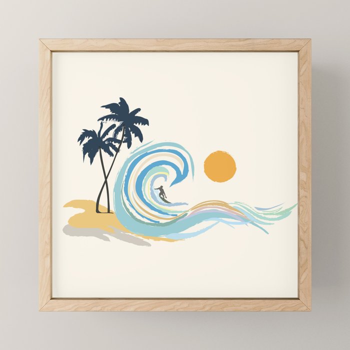 Minimalistic Summer II Mini Art Print Gallery Image 1