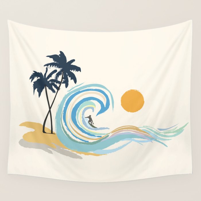 Minimalistic Summer II Wall Tapestry Gallery Image 4