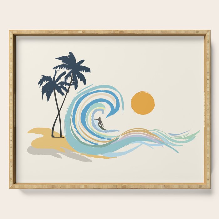 Minimalistic Summer II Serving Tray Gallery Image 1