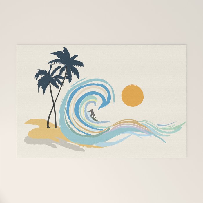 Minimalistic Summer II Welcome Mat Gallery Image 1