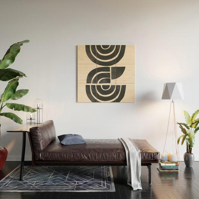 Geometric Rhythm 1 Wood Wall Art Gallery Image 2
