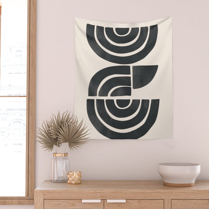 Geometric Rhythm 1 Wall Tapestry Gallery Image 2