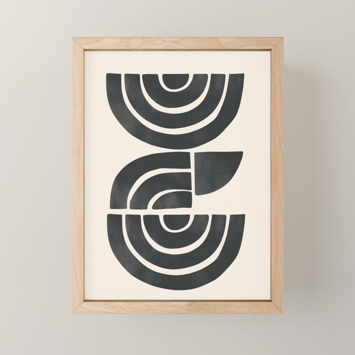 Geometric Rhythm 1 Mini Art Print Gallery Image 1