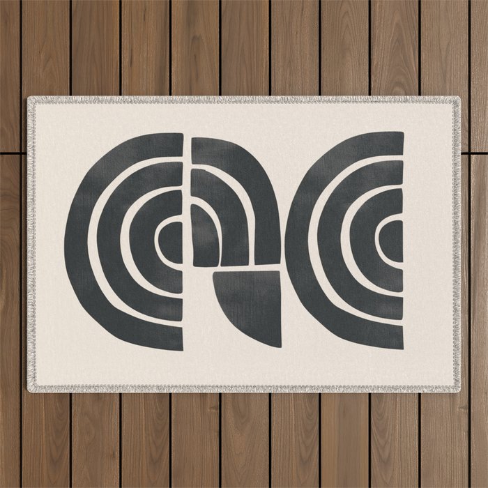 Geometric Rhythm 1 Outdoor Rug Gallery Image 1