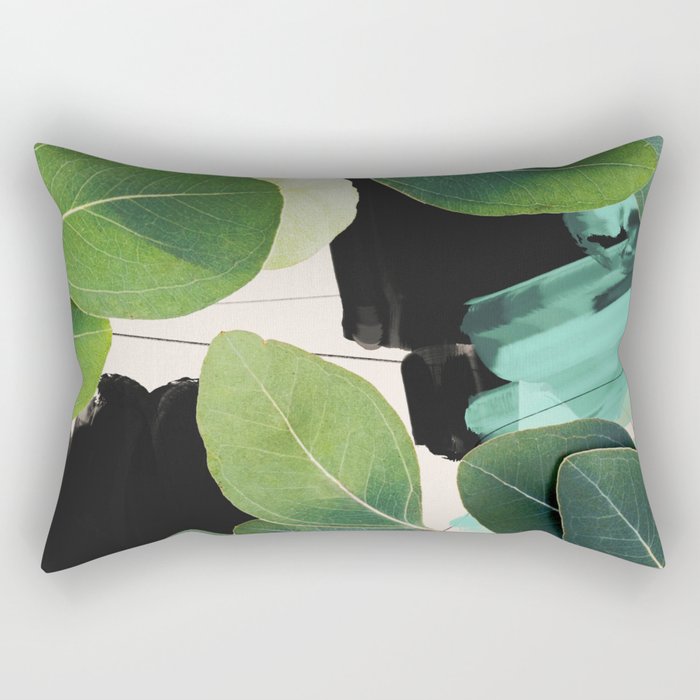 Abstract Botanical  Rectangular Pillow Gallery Image 2