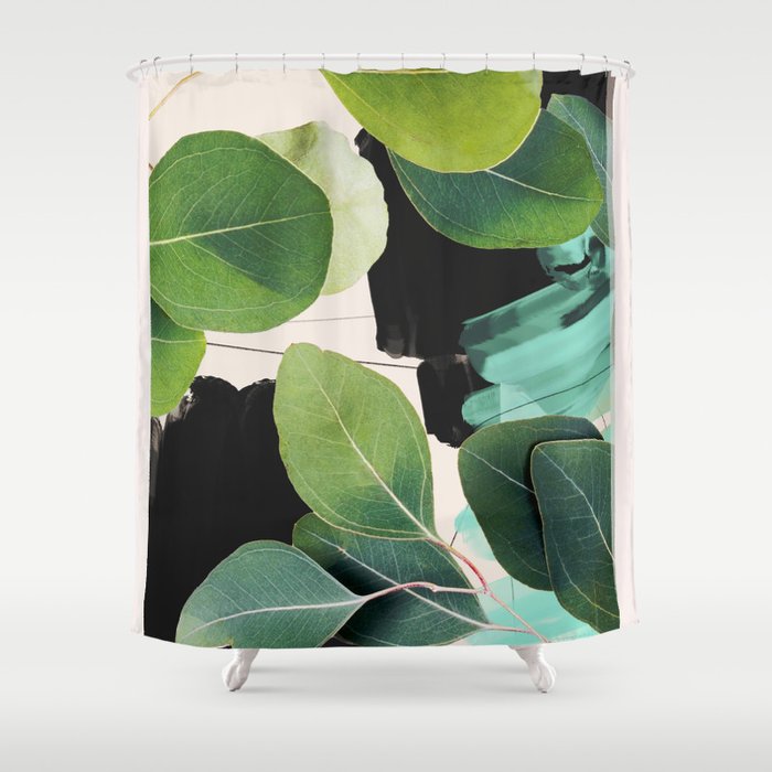 Abstract Botanical  Shower Curtain Gallery Image 1