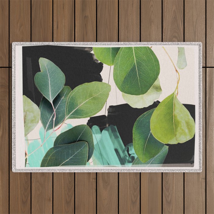 Abstract Botanical  Outdoor Rug Gallery Image 1
