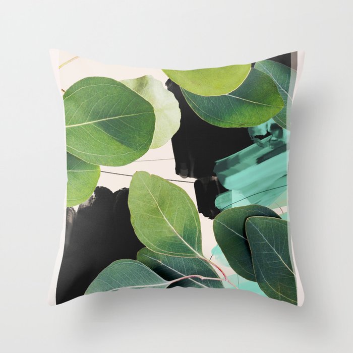 Abstract Botanical  Throw Pillow Gallery Image 6