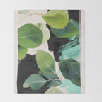 Abstract Botanical  Throw Blanket Gallery Image 2