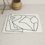 Abstract line art 2 Rug Gallery Image 1