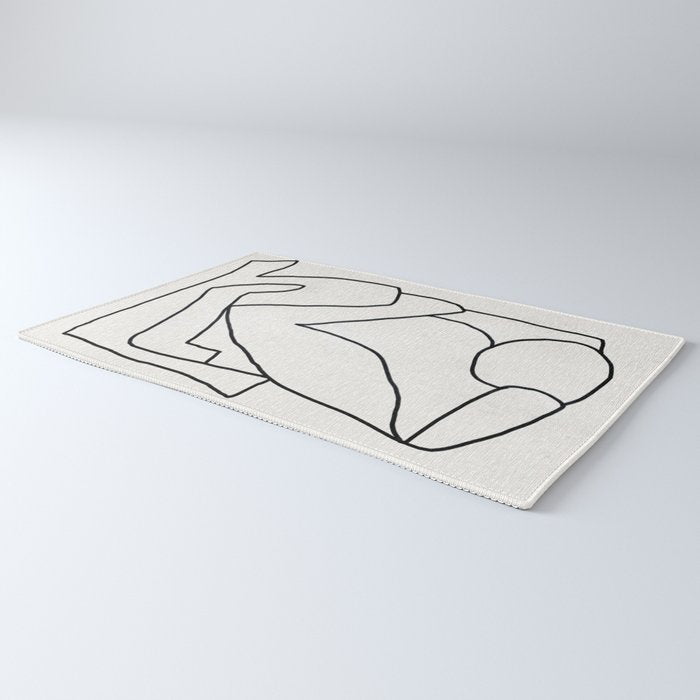 Abstract line art 2 Rug Gallery Image 3