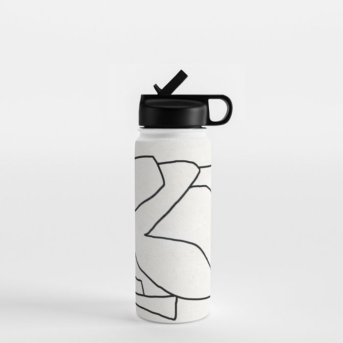 Abstract line art 2 Water Bottle Gallery Image 1