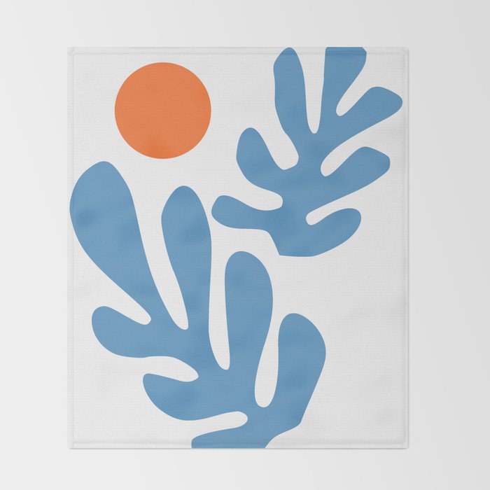Henri Matisse - Leaves - Oceanside  Throw Blanket Gallery Image 2