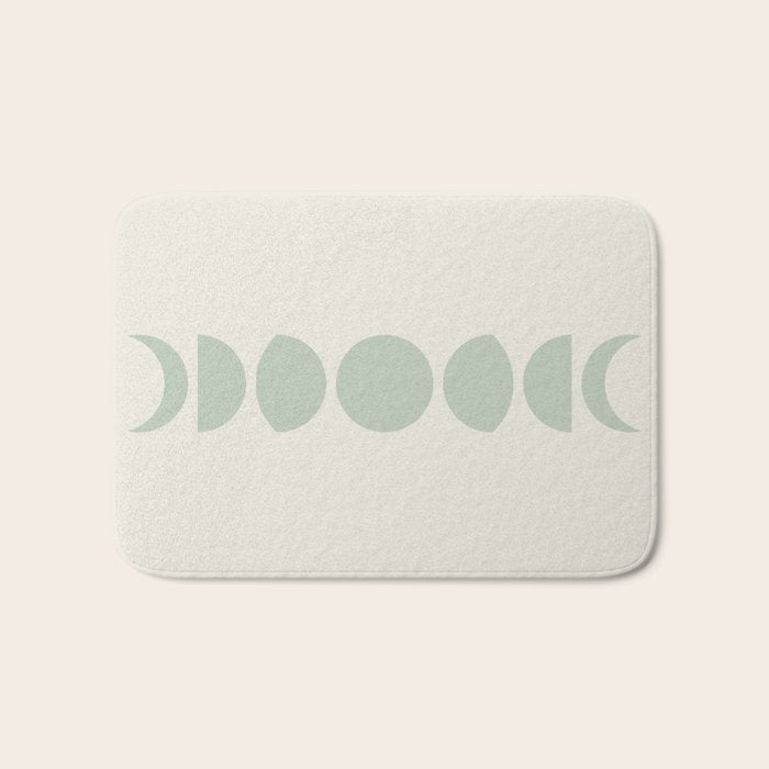 Minimal Moon Phases XI Bath Mat Gallery Image 1