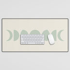 Minimal Moon Phases XI Desk Mat Gallery Image 1