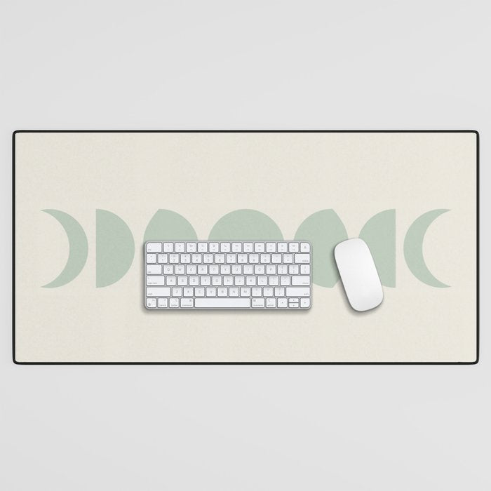 Minimal Moon Phases XI Desk Mat Gallery Image 1