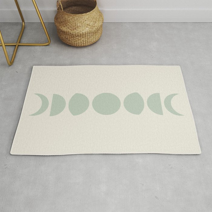 Minimal Moon Phases XI Rug Gallery Image 1