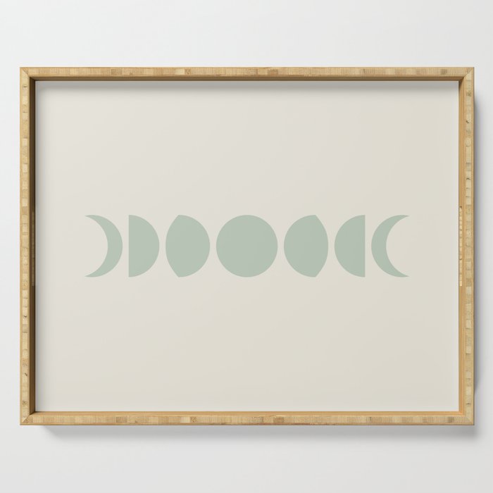 Minimal Moon Phases XI Serving Tray Gallery Image 1
