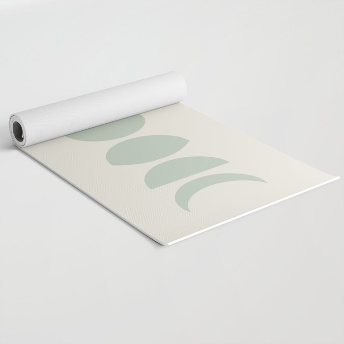 Minimal Moon Phases XI Yoga Mat Gallery Image 2