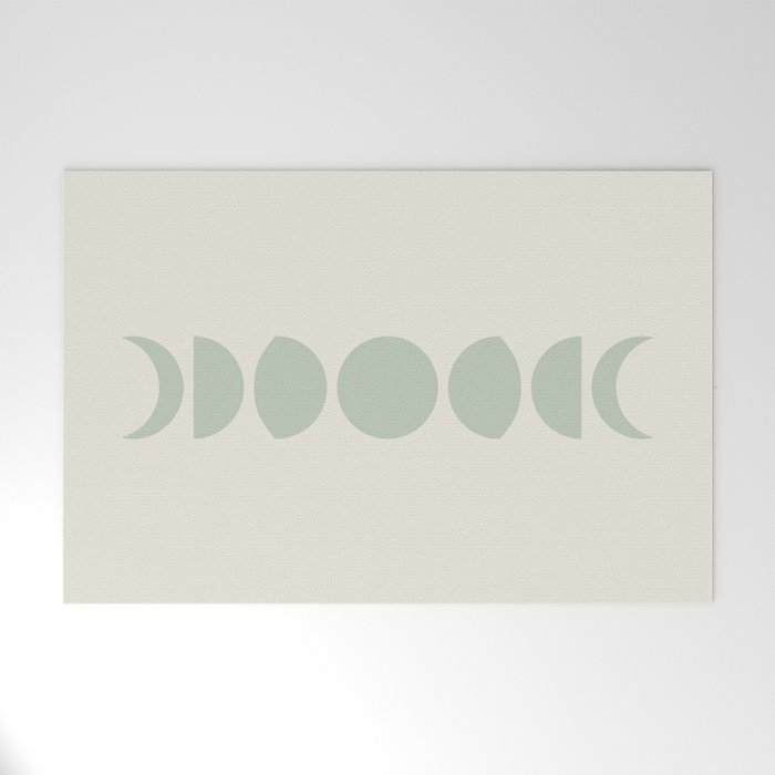 Minimal Moon Phases XI Welcome Mat Gallery Image 1