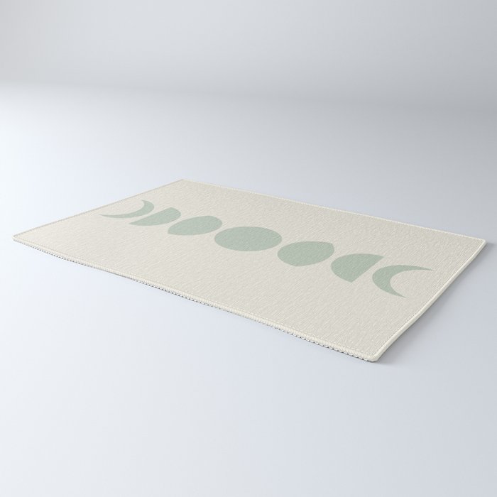 Minimal Moon Phases XI Rug Gallery Image 3