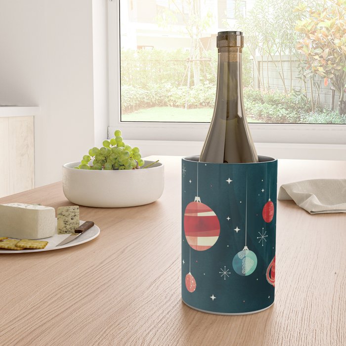 Joy to the Universe (in Teal) Wine Chiller Gallery Image 4