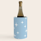Mid Century Modern Star Pattern 443 Pale Blue Wine Chiller Gallery Image 2