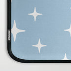 Mid Century Modern Star Pattern 443 Pale Blue Laptop Sleeve Gallery Image 3